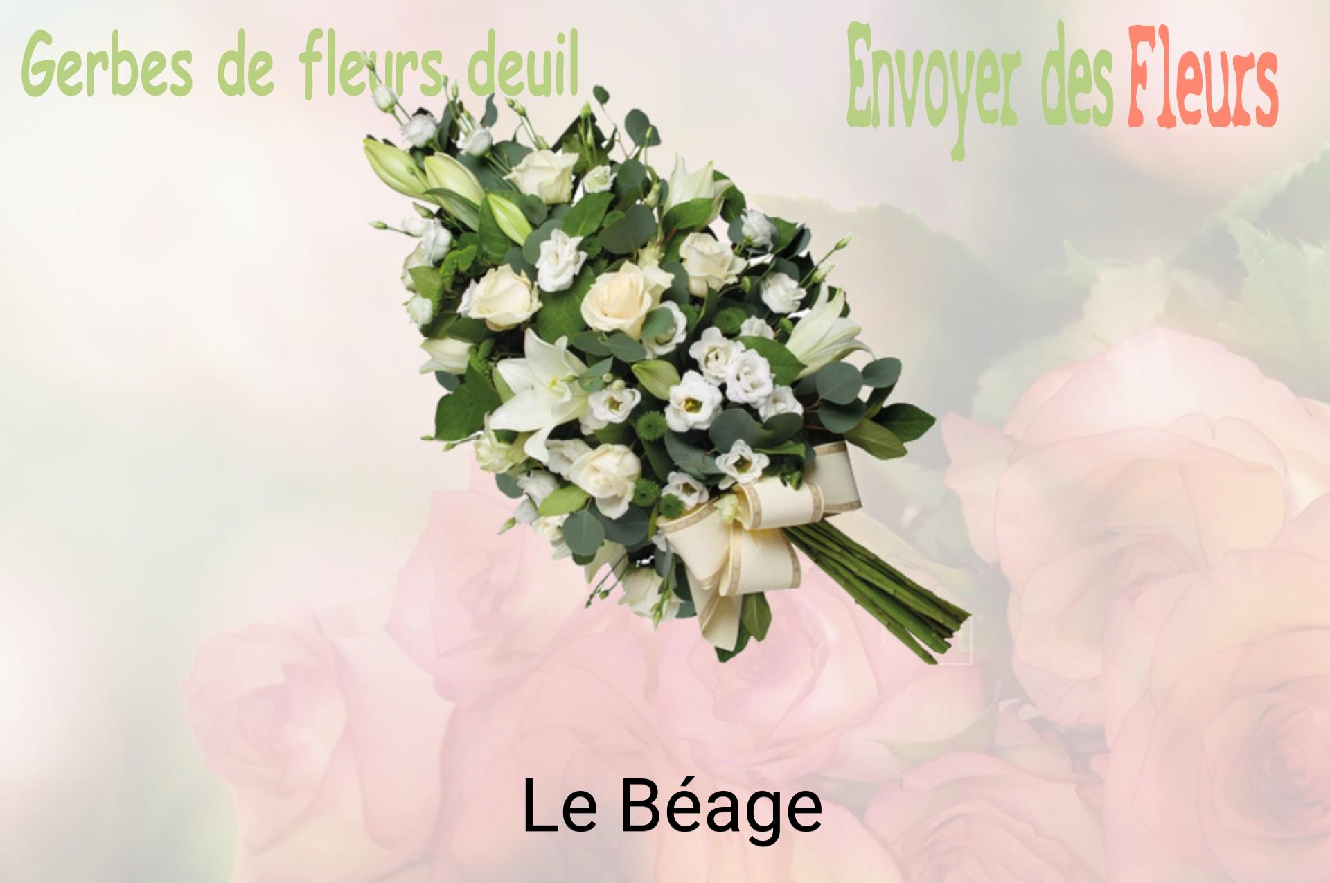 Gerbe de fleurs de deuil livrée à Le Béage